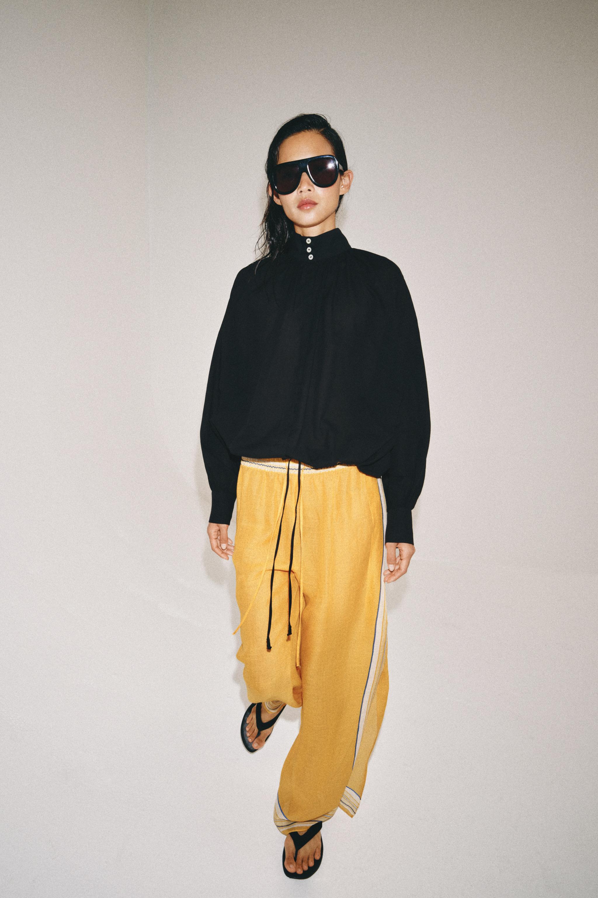ZW COLLECTION HIGH NECK SHIRT